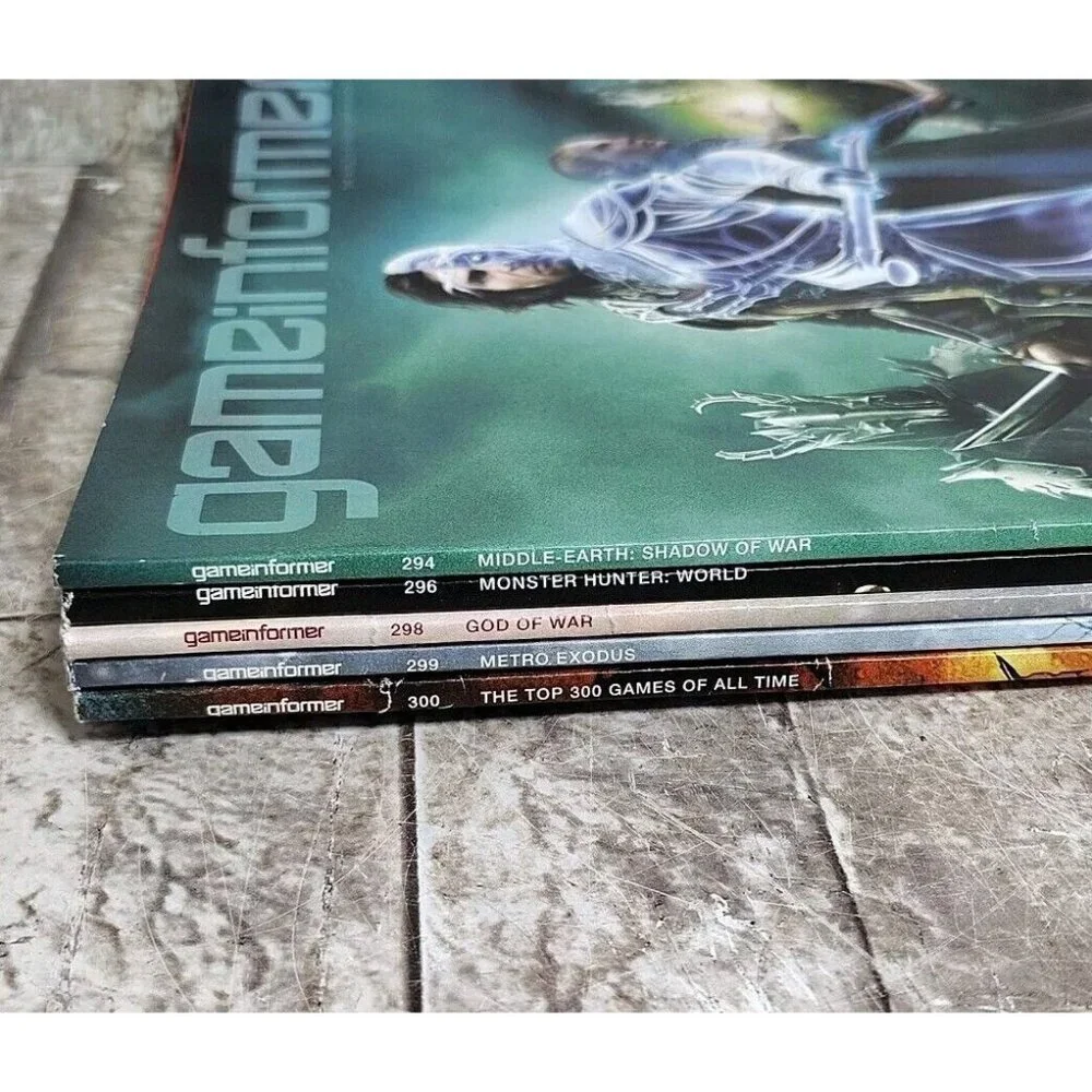 Lot Of 5 Game Informer Magazine Issues 294, 296, 298, 299, 300